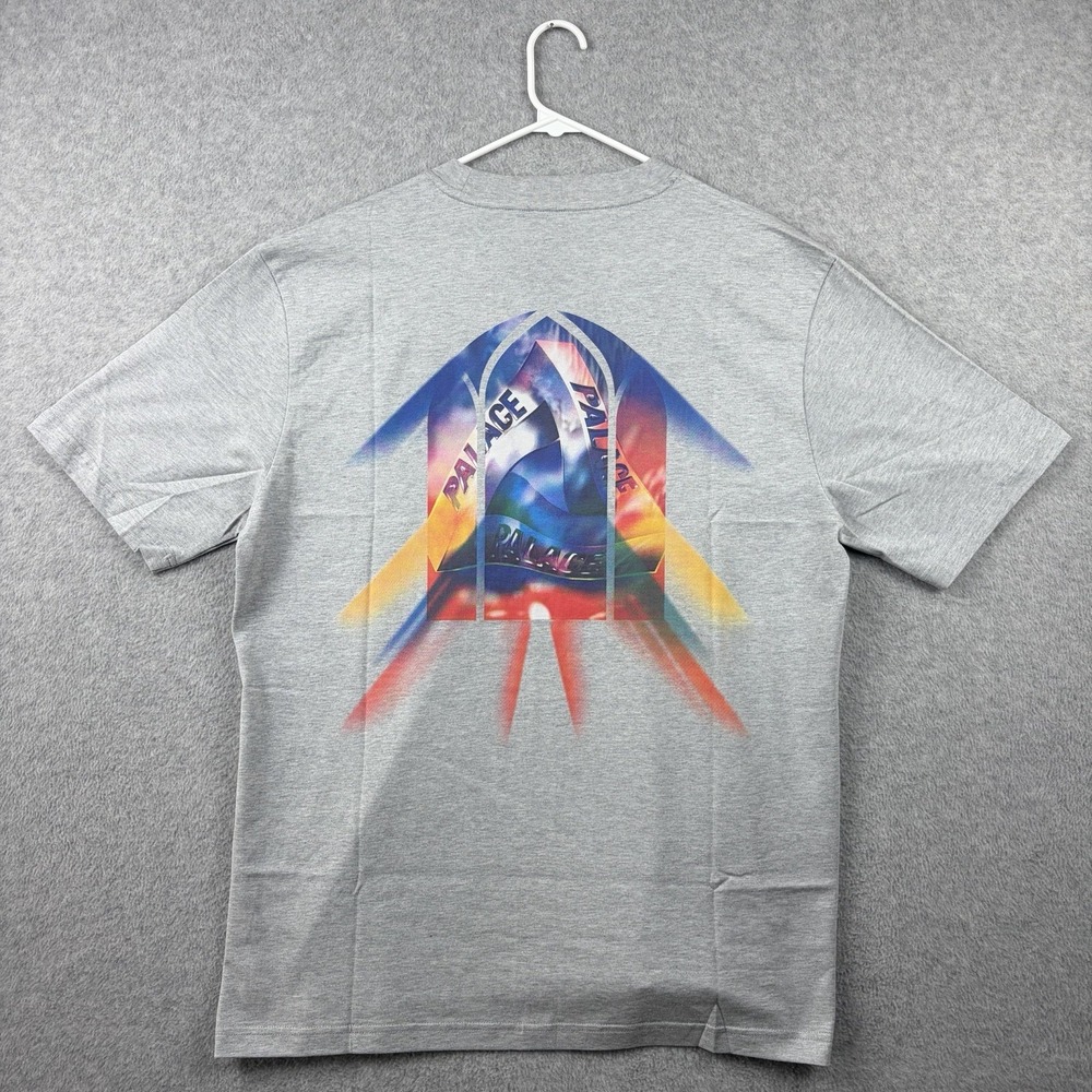 Palace T Shirt Mens XL Gray Tri Ferg Stained Glass Graphic Skater Tee